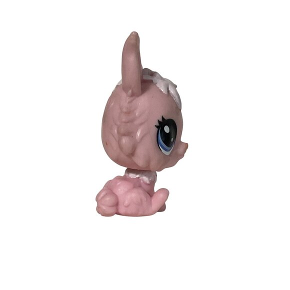 Littlest Pet Shop LPS Pink & White Bunny Figure Collectible Toy - Picture 2 of 5